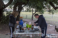 Frühstück auf der Campsite, Marakele Nationalpark, Südafrika