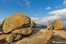 Chris auf dem World's View, Matobo Nationalpark, Zimbabwe