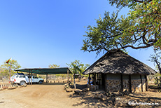 und schon sind wir an der Rangerstation im Gonarezhou Nationalpark, Zimbabwe