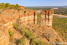 Blick von oben auf die Chilojo Cliffs, Gonarezhou Nationalpark, Zimbabwe