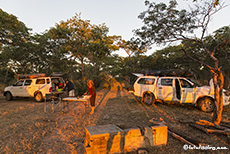 Unsere Campsite, Chizarira Nationalpark