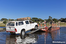 Fähre über den Boteti River, Botswana