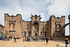 Im Edinburgh Castle unterwegs