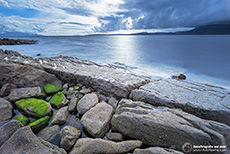 Langzeitbelichtung am Strand von Elgol, Skye