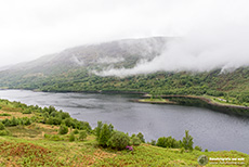 Loch Leven von oben, Schottland