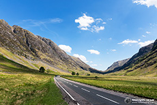 Auf dem Weg zum Pass of Glen Coe, Schottland