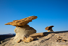 Hoodoos im Abendlicht am Stud Horse Point