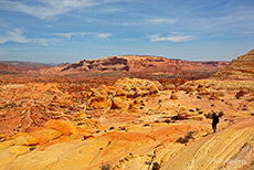 Blick auf die Brainrocks, Coyote Buttes North