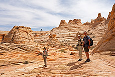 mit Lisa und Alois in den Coyote Buttes North unterwegs