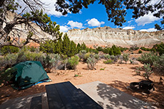 traumhafte Campsite im Kodachrome Basin State Park