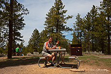 Mittagspause am Camperstore, Bryce Canyon NP