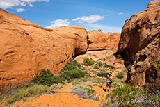 Auf dem Weg zur Broken Bow Arch