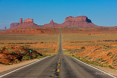 Blick zurück auf das Monument Valley