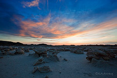 Bisti Badlands zum Sonnenuntergang