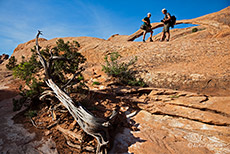 Alois & Chris an der Landscape Arch im Arches Nationalpark