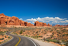 Straße zur Windows Section, Arches Nationalpark