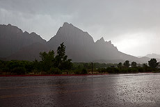 Unwetter im Zion Nationalpark