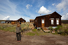 Andrea in der Geisterstadt Bodie