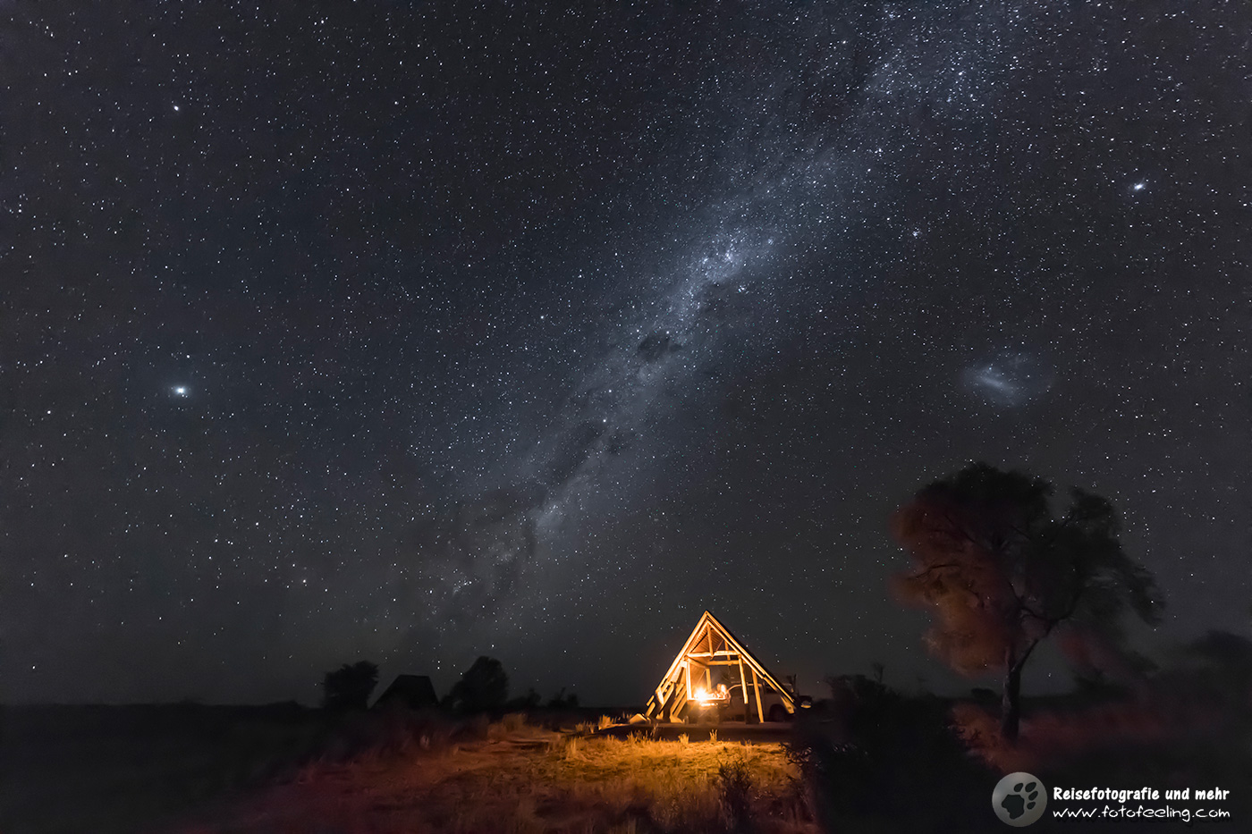 Milchstraße über unserer Campsite