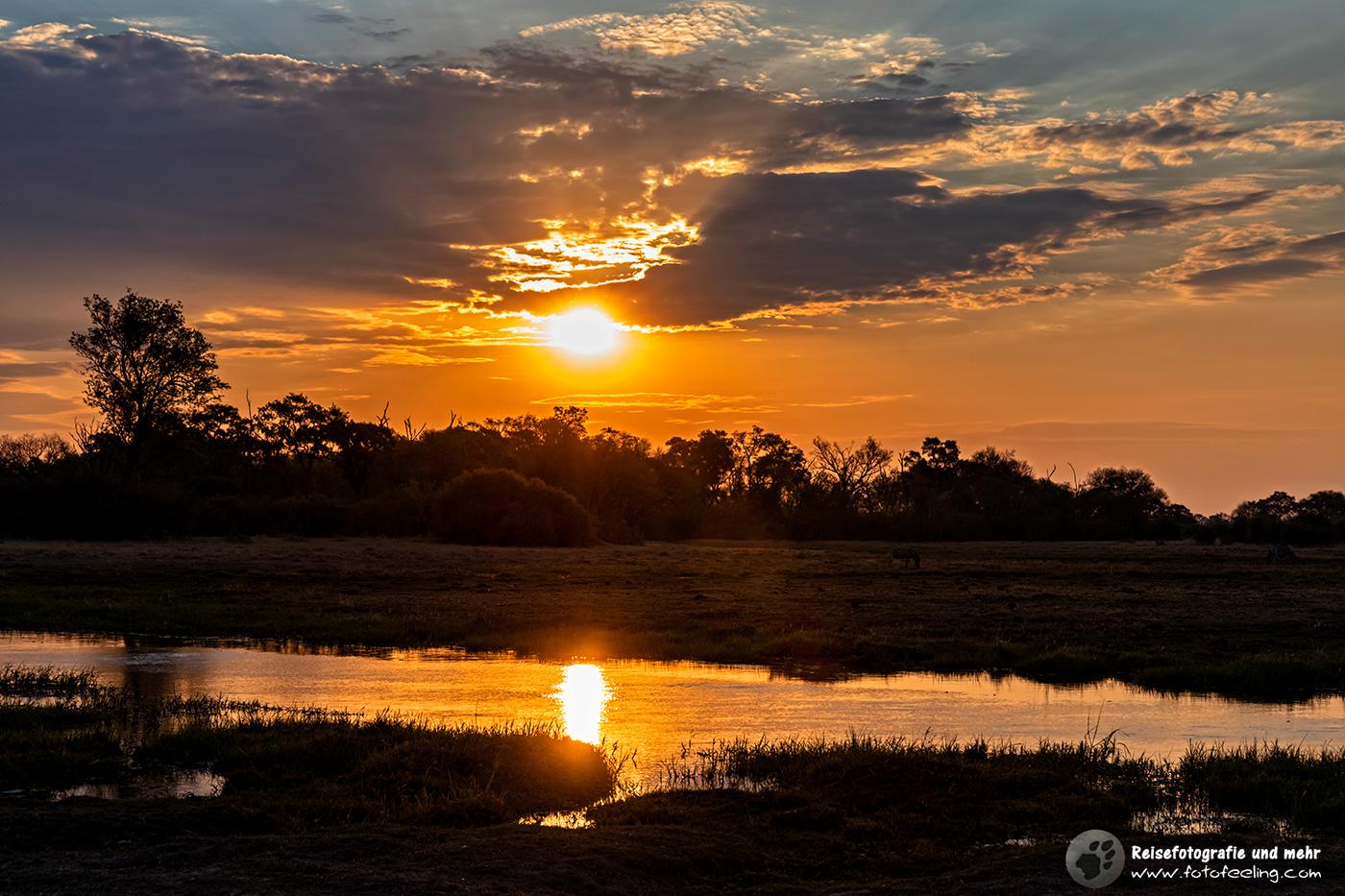 Sonnenuntergang am Kwai River