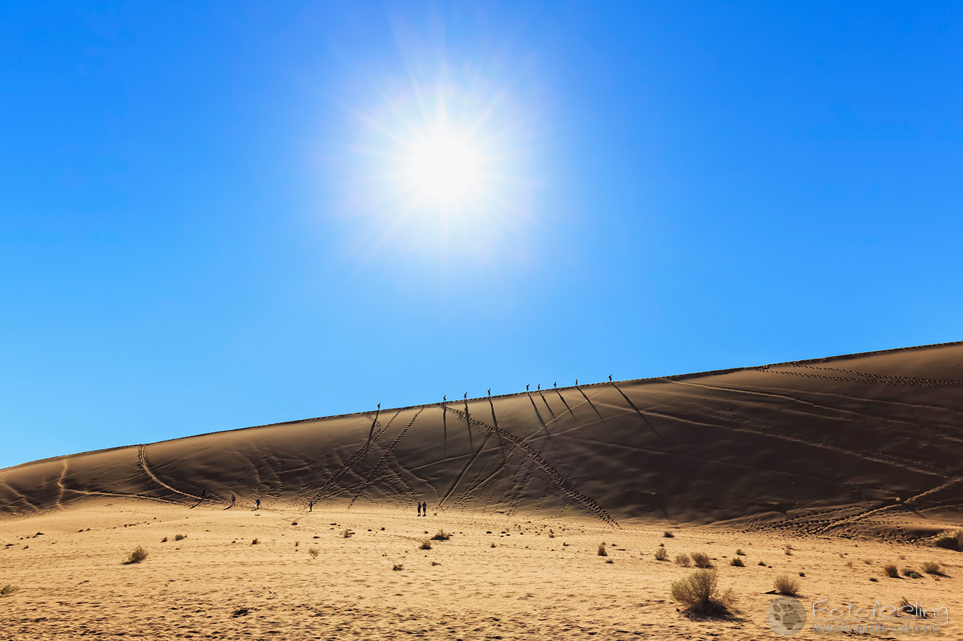 Touristen in der Wüste