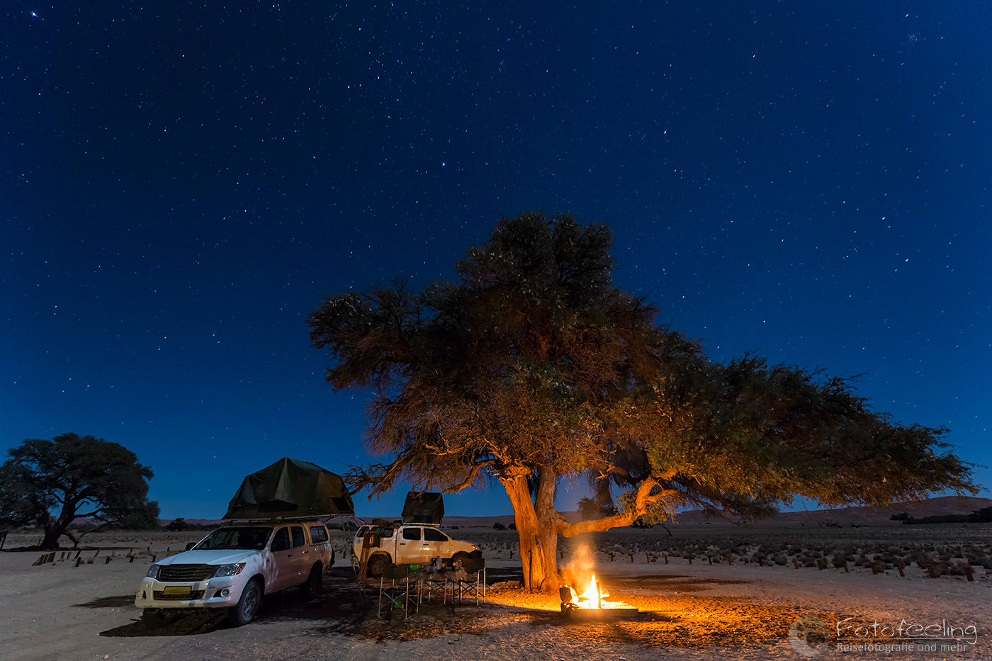 Campingplatz am Sesriem mit Sternenhimmel