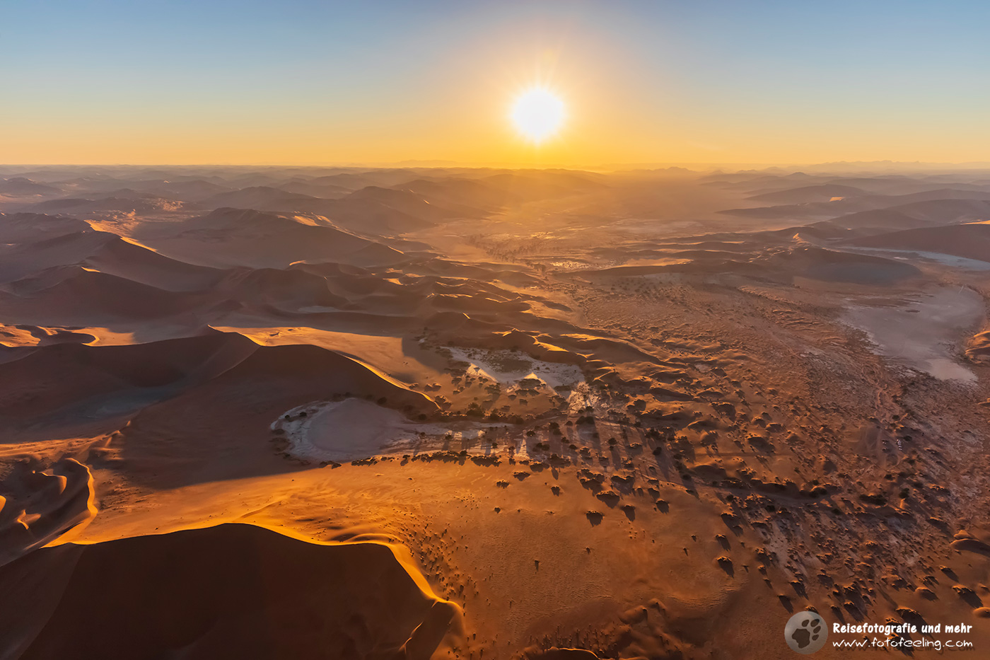 Flug über das Sossusvlei