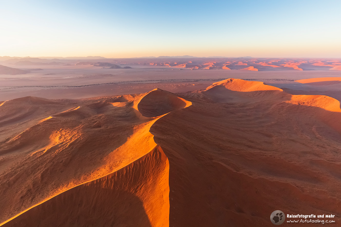 Flug über die Dünen