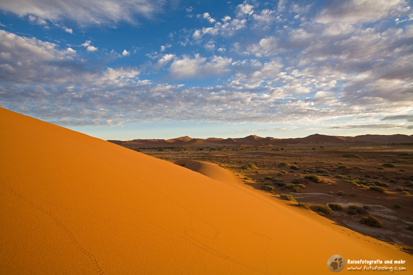 Dünenlandschaft im Sossusvlei, Namib Wüste, Namibia, Afrika