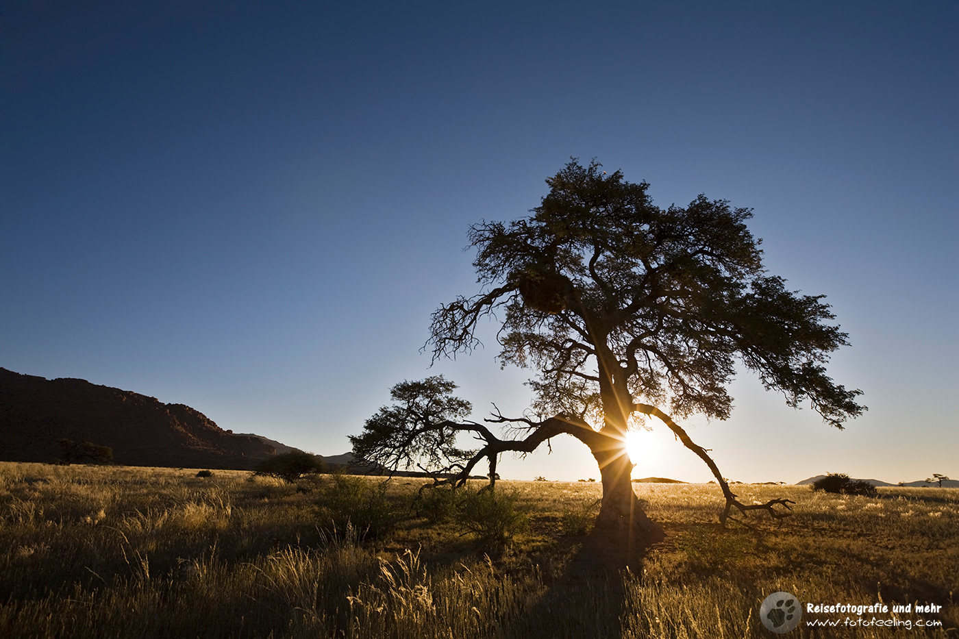 Sonnenuntergang in den Tirasbergen