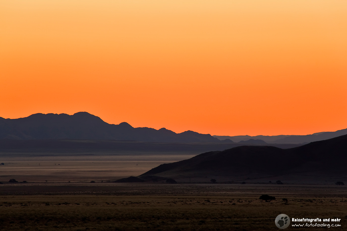 Sonneuntergang in den Tirasbergen