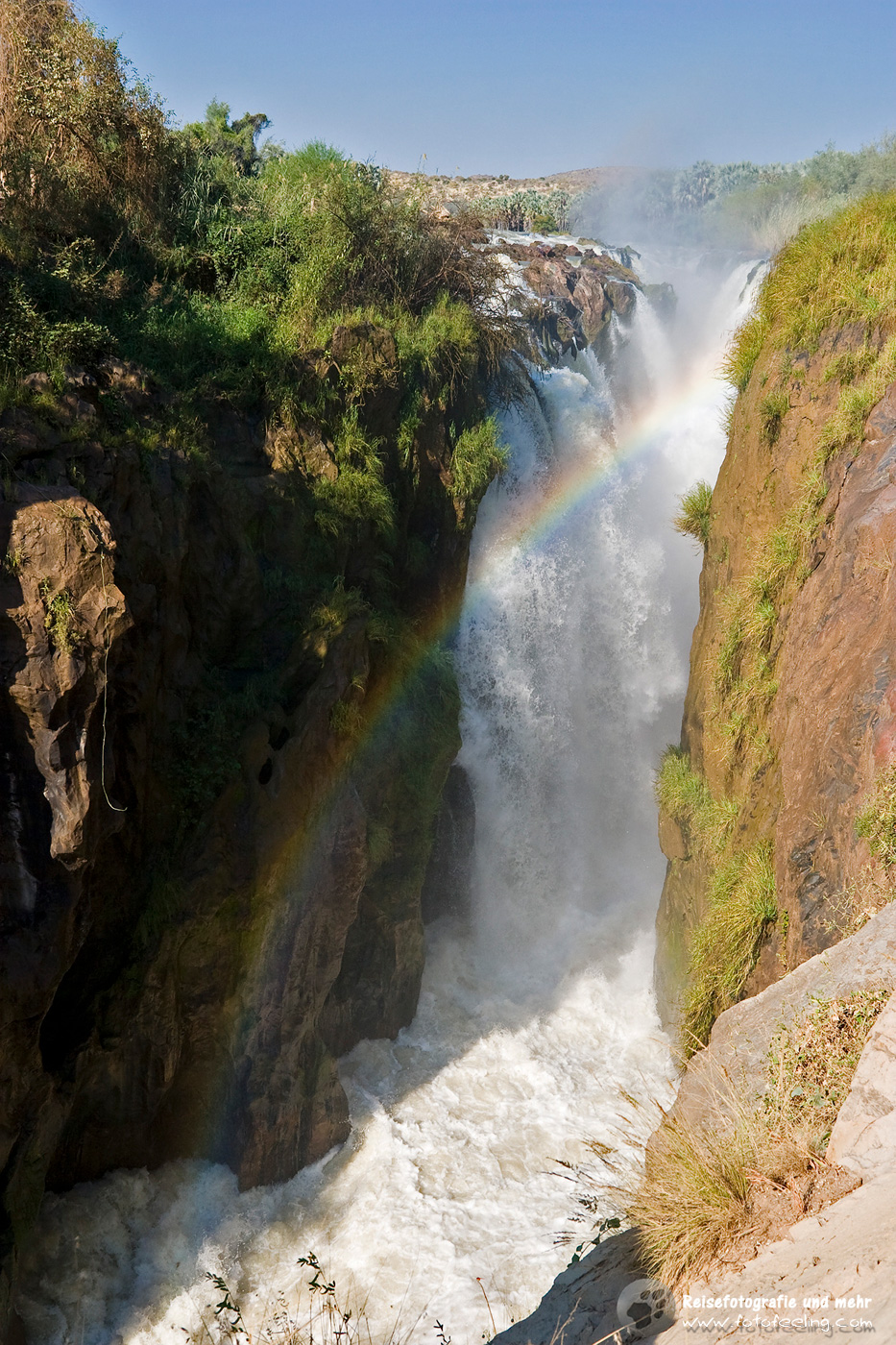 Epupa Fälle an der Grenze zu Angola