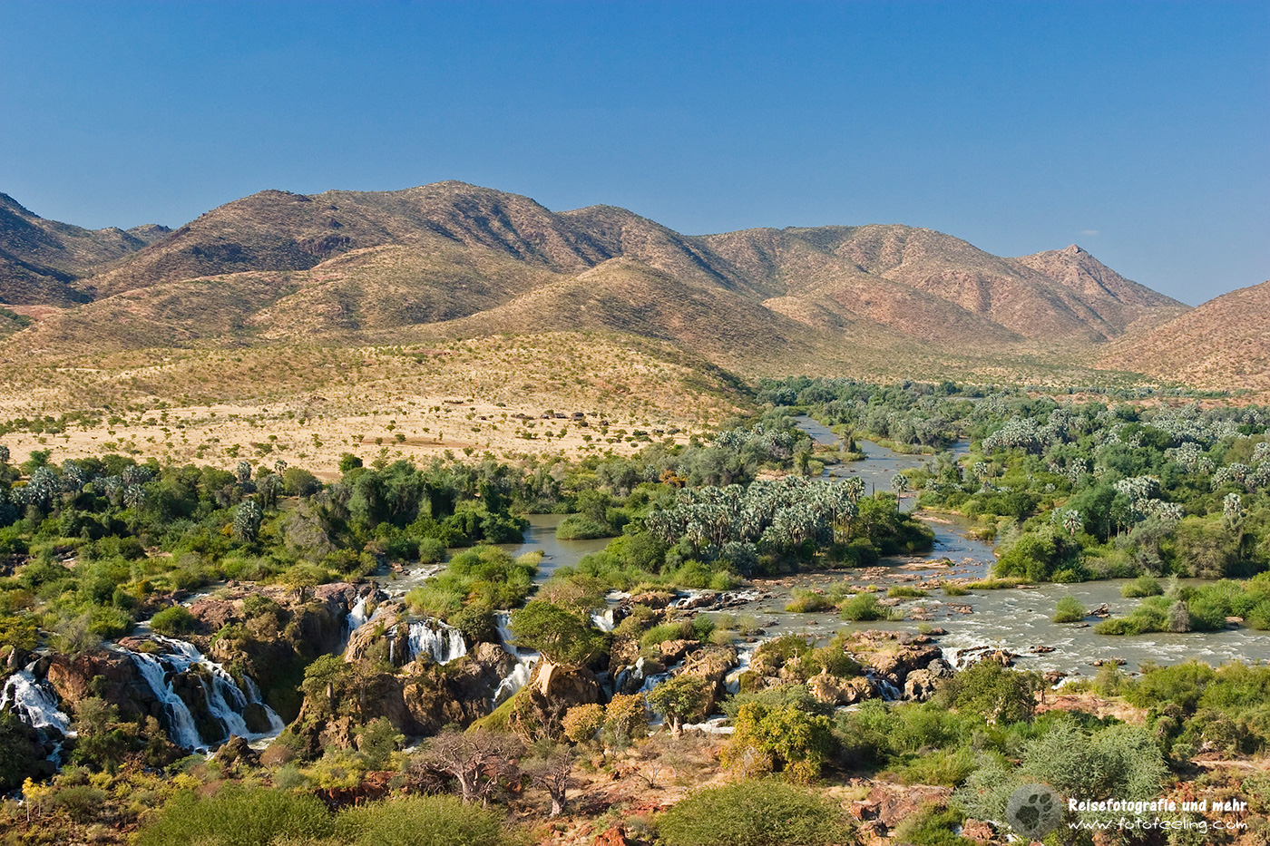 Epupa Fälle an der Grenze zu Angola