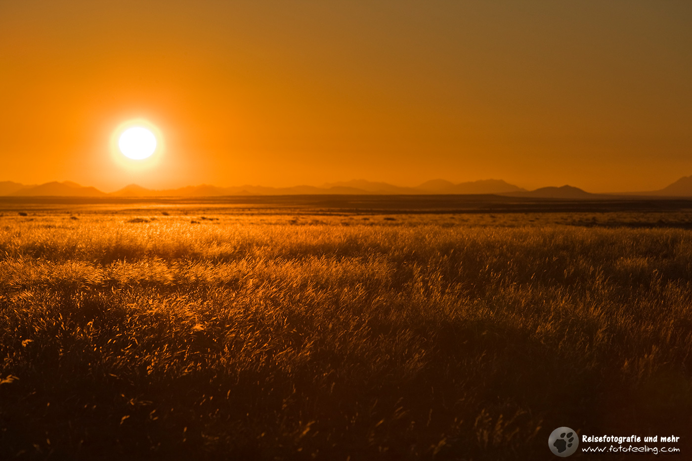 Sonnenuntergang bei Aus, Namibia, Afrika