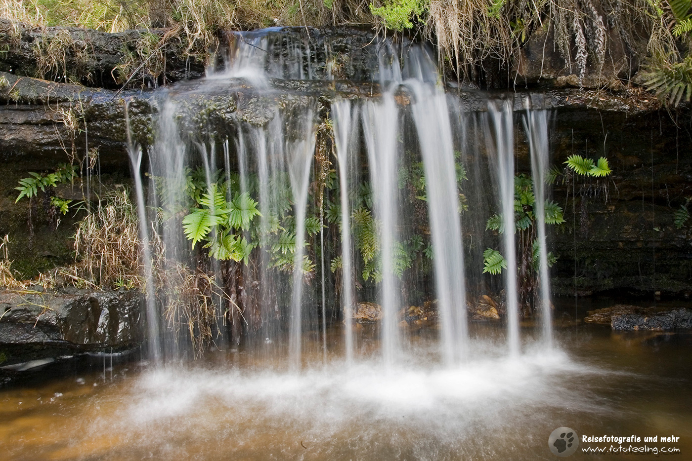 kleiner Wasserfall an den Mac Mac Pools