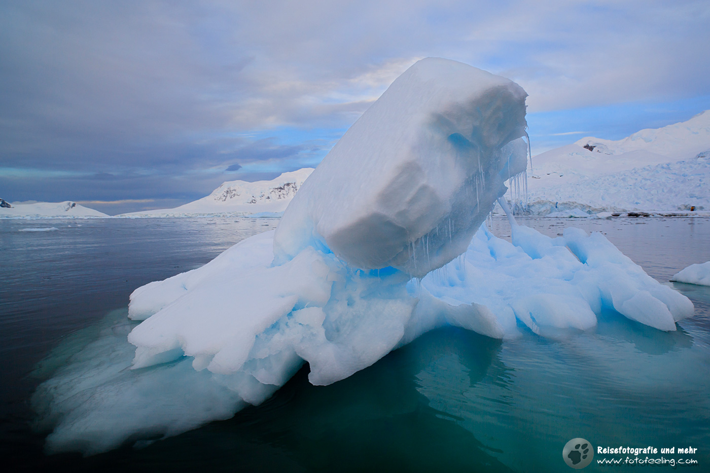 Tauender Eisberg in der Paradise Bay