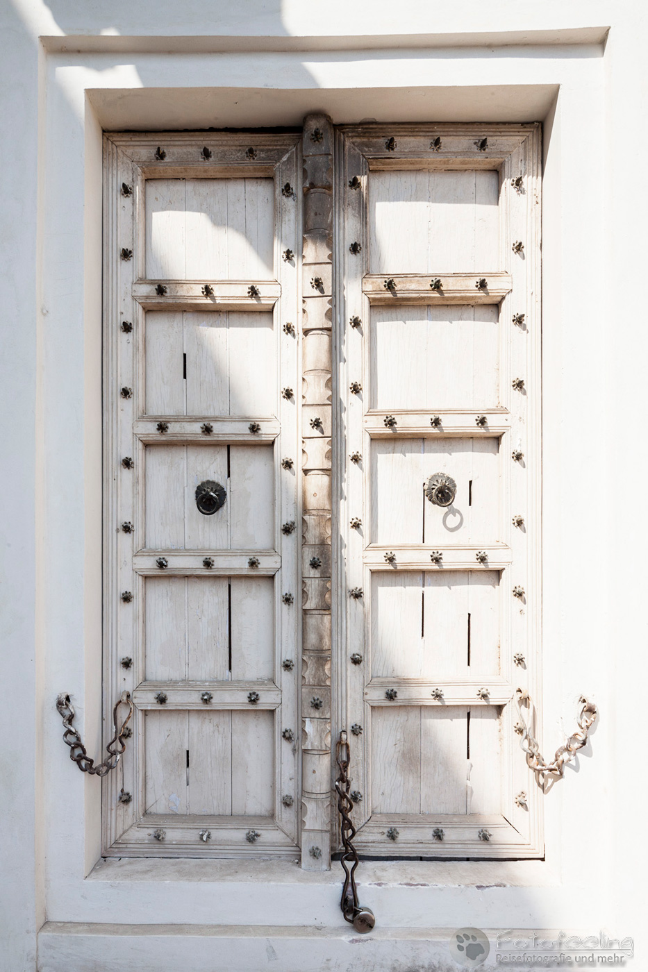 Holztüre im Roten Fort von Agra