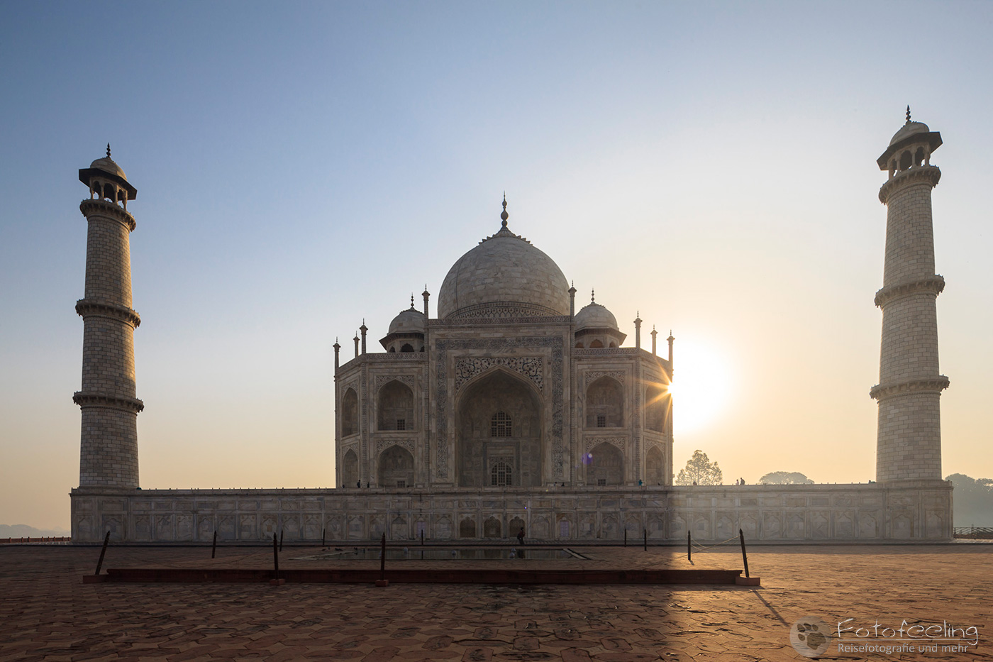 Taj Mahal im Sonnenaufgang