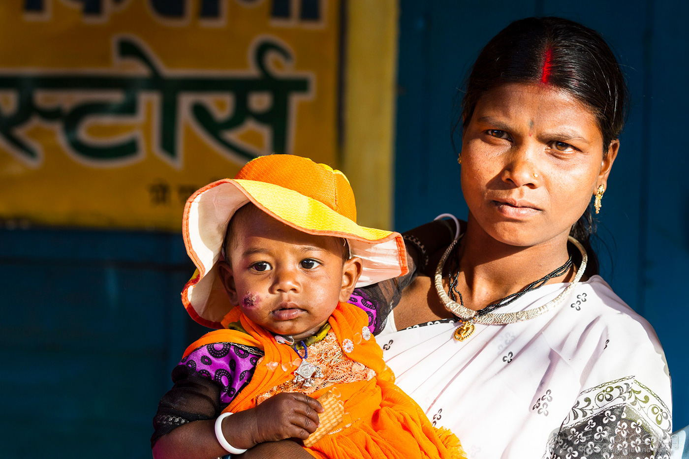 Indische Mutter mit Kind