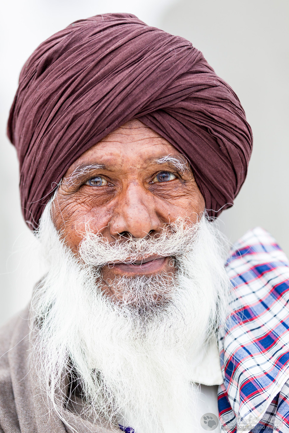 Portrait eines älteren Sikh Anhängers