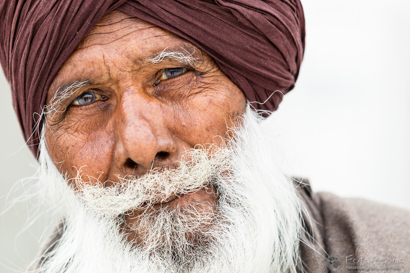 Portrait eines älteren Sikh Anhängers