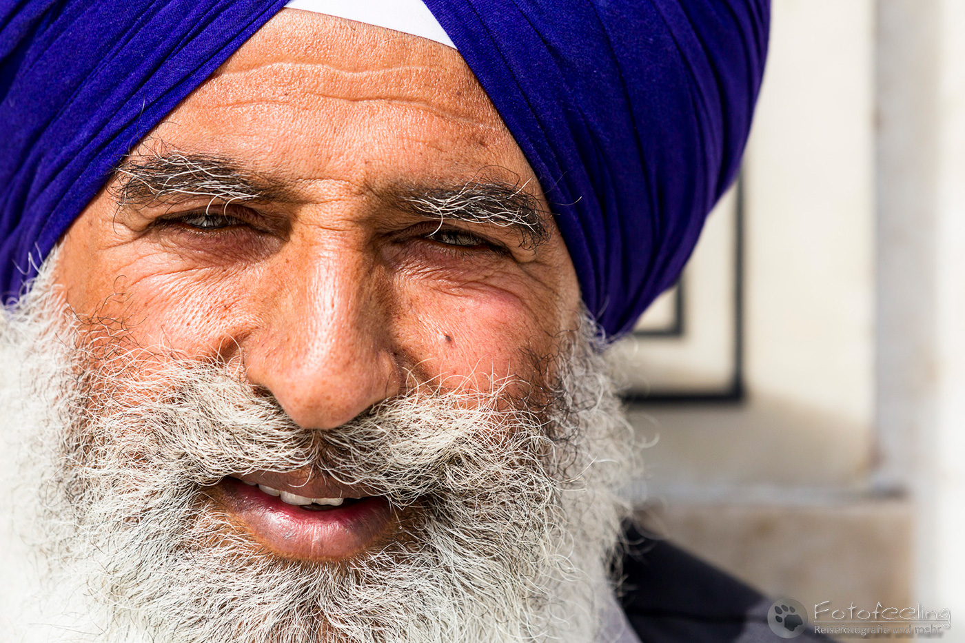 Portrait eines älteren Sikh Anhängers