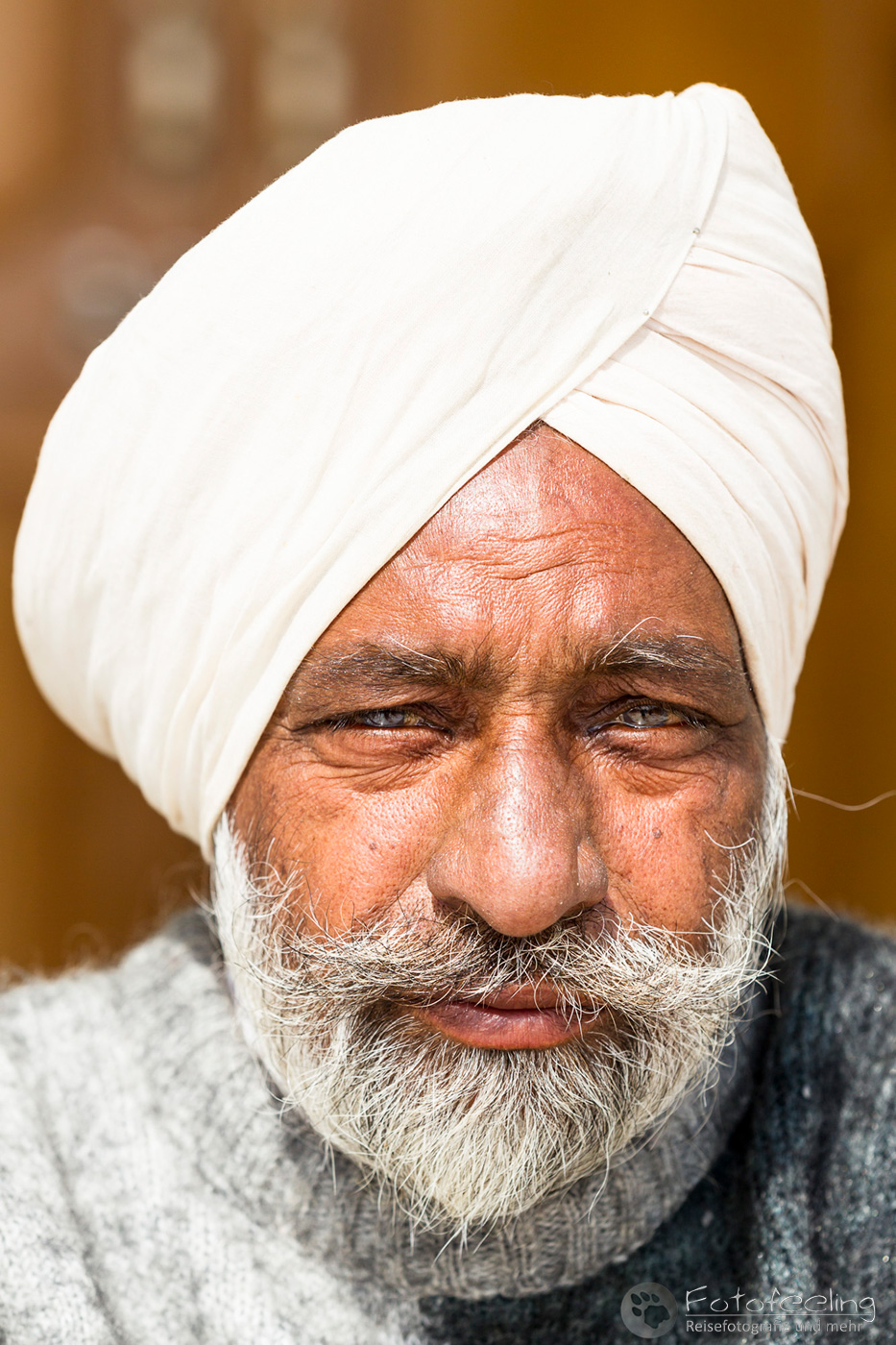 Portrait eines älteren Sikh Anhängers