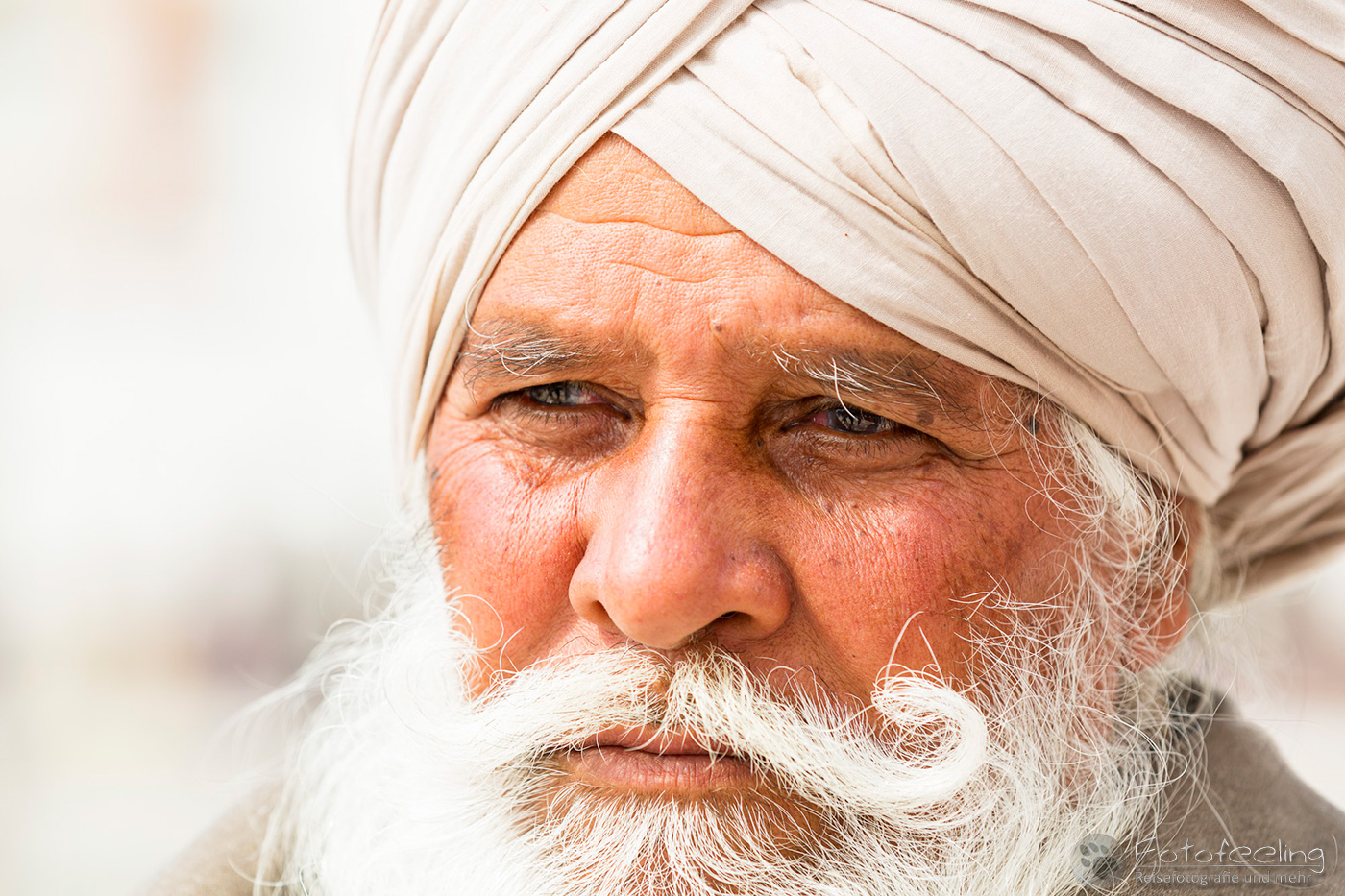 Portrait eines älteren Sikh Anhängers