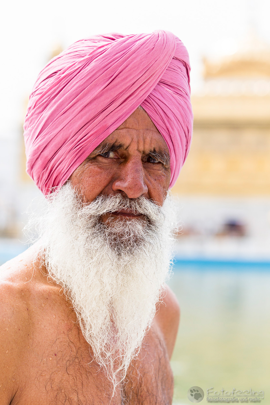 Portrait eines älteren Sikh Anhängers