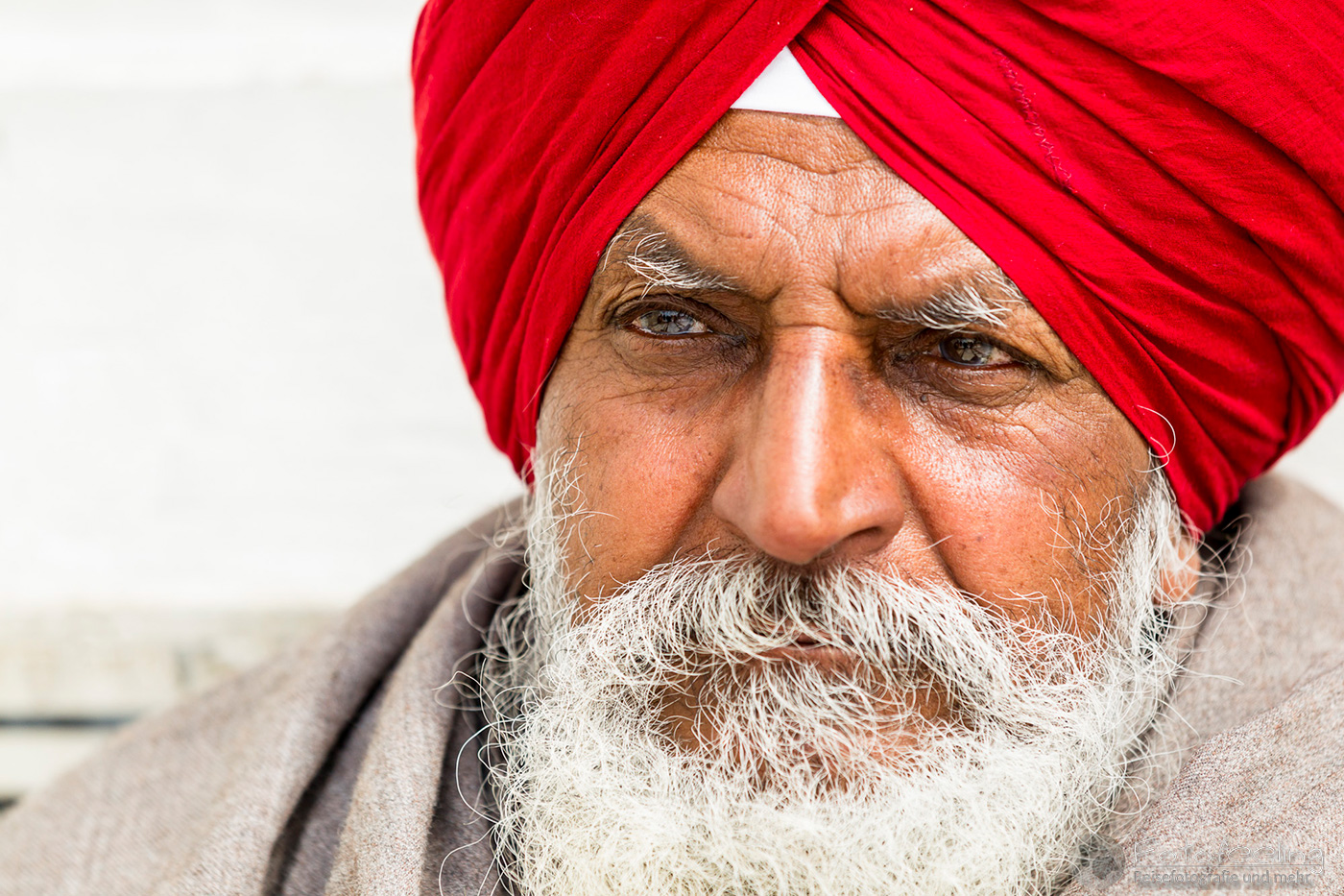 Portrait eines älteren Sikh Anhängers