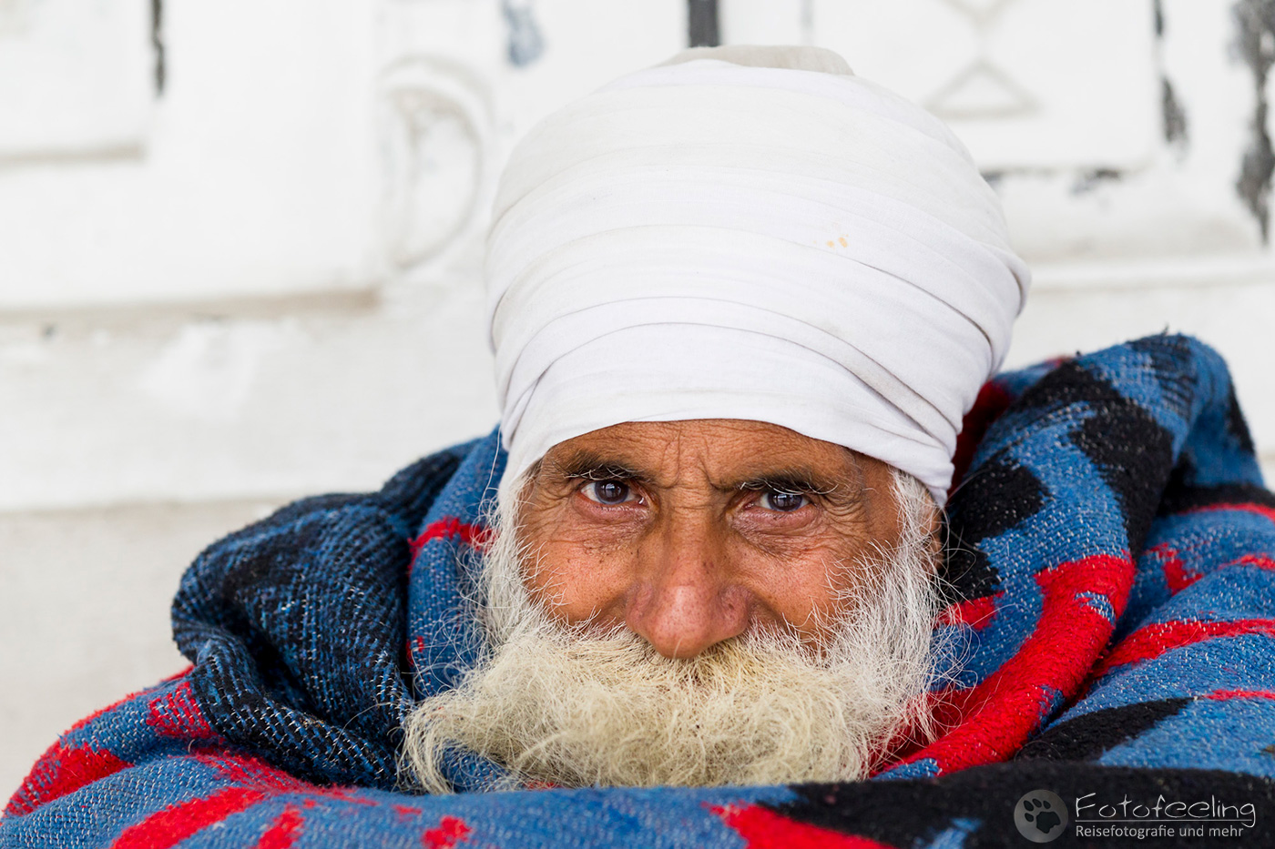 Portrait eines älteren Sikh Anhängers