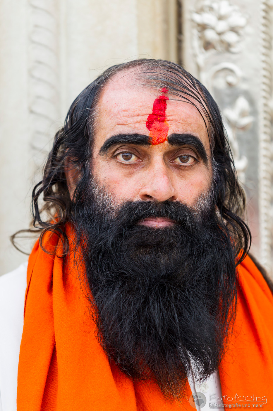 Hindu Priester im Durgiana Tempel