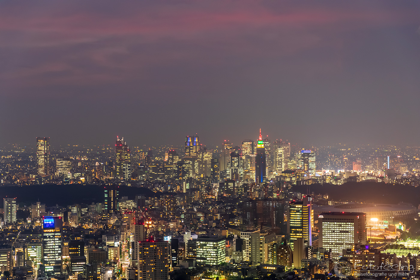 Aussicht vom Mori Tower auf Tokyo