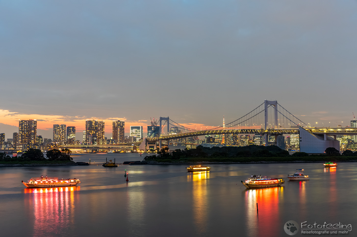Rainbow Bridge und Tokio Syline
